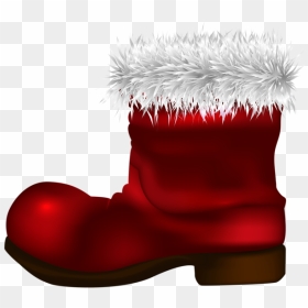 Santas Shoed Vectore Png, Transparent Png - santa sack png