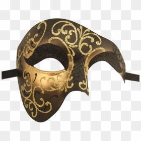 Vintage Series Phantom Of The Opera Half Face Masquerade - Phantom Of The Opera Masquarde Mask Png, Transparent Png - half mask png