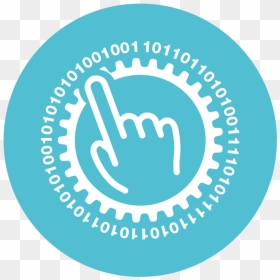 A Light Blue Circle With A Finger Pointing At Numbers - Icon List Innovation Blue Circle, HD Png Download - red circle with slash png