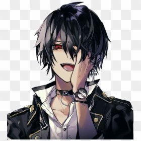 Anime Boy With Black Hair And Red Eyes, HD Png Download - laito sakamaki png
