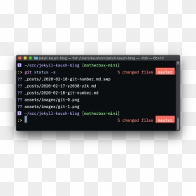 Git Showing Changed Files - Less Syntax Highlighting, HD Png Download - git png