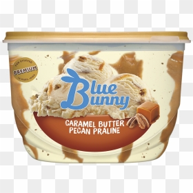 Caramel Butter Pecan Praline - Blue Bunny Peanut Butter Party Ice Cream, HD Png Download - pecan png