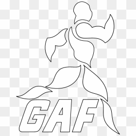 Gaf Logo Black And White - Line Art, HD Png Download - gaf logo png