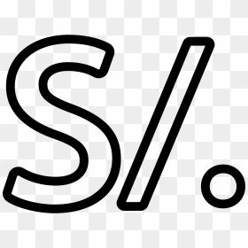 Peru Nuevo Sol Currency Symbol - Signo De Nuevo Sol Peruano, HD Png Download - nuevo png