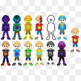 Super Smash Bro's Pixel Art, HD Png Download - super smash bros characters png