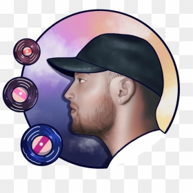 Mac Miller"   Class="img Responsive True Size - Baseball, HD Png Download - ariana grande problem png