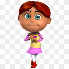 Isabella Readhead Kid 3d Cartoon Character Being Cute - 3d Cartoon Character Transparent Png, Png Download - 3d cartoon character png