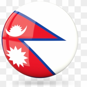 Glossy Round Icon - Nepal Flag Icon Png, Transparent Png - glossy blue button png