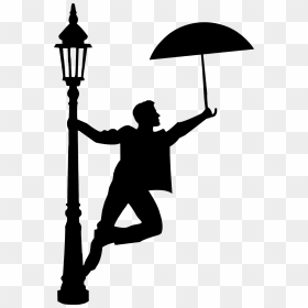 Singing In The Rain Clipart, HD Png Download - street light vector png