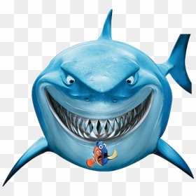 Vector Sharks Finding Nemo - Shark From Nemo Smiling, HD Png Download - 3d cartoon character png