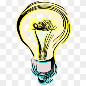 Vector Illustration Of Electric Light Bulb Symbol Of - Light Bulb Illustration Png, Transparent Png - bulb symbol png