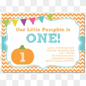 Our Little Pumpkin Boy, HD Png Download - 1st birthday boy png