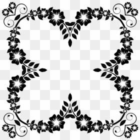 Flower Frame Extrapolated, HD Png Download - flower frame designs png