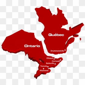 Ontario And Quebec Flag, HD Png Download - ontario png