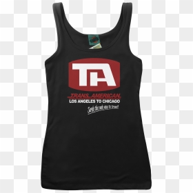 Airplane Inspired Trans American Airlines T Shirt - Active Tank, HD Png Download - american airlines png