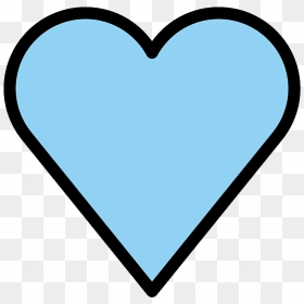 Blue Heart Emoji Clipart - Heart, HD Png Download - heart smiley png