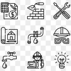 Vector Working Construction Work - Free Stock Icons, HD Png Download - work png icon