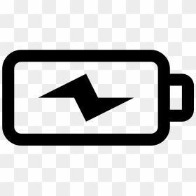 Battery Charging Icon - White Battery Low Icon, HD Png Download - battery charging icon png