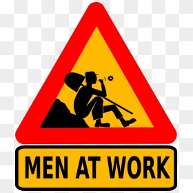 Men At Work Clip Arts - Funny Man At Work Sign, HD Png Download - work png icon