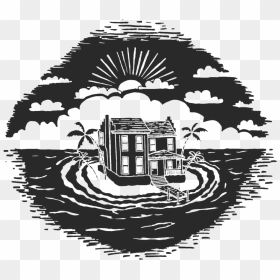 Island Building Bw - Illustration, HD Png Download - suiting shirting png