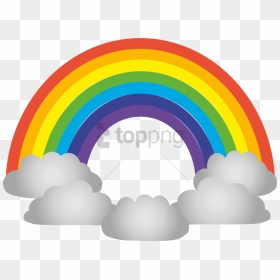 Free Png Rainbow Cloud Png Png Image With Transparent - Rainbow Clip Art, Png Download - cloud png transparent background