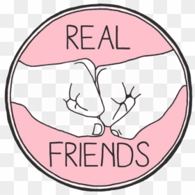#real Friend #friends #forever - Real Friends, HD Png Download - friends forever png text