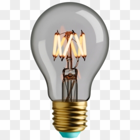 Incandescent Light Bulb, HD Png Download - glowing blue bulb png