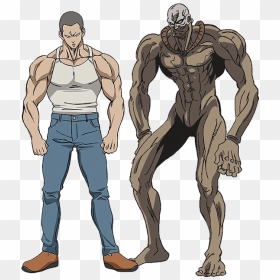 One Punch Man Characters Fukegao And Marugori - Marugori One Punch Man, HD Png Download - 3d cartoon character png
