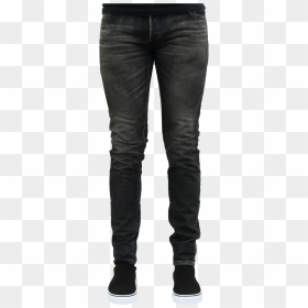 Coated Jeans Uomo Diesel Zip, HD Png Download - jeans button png