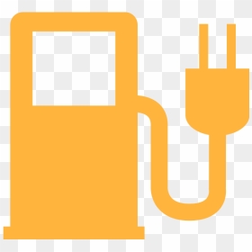 Electric Charging Symbol In Orange, HD Png Download - battery charging icon png
