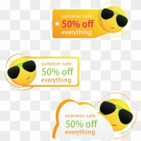 Sun Price Label Discount Tag Logo - Discount Emoji, HD Png Download - tags design png