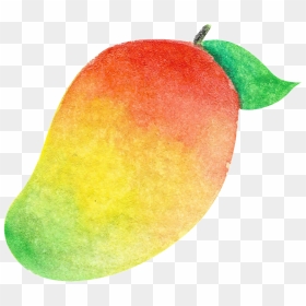 This Graphics Is Watercolor Hand Painted Color Gradient - Watercolor Mango Png, Transparent Png - color hand png