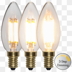 Led Lamp E14 C35 Soft Glow 3-step - Dimbar Lampa 3 Step, HD Png Download - glowing blue bulb png