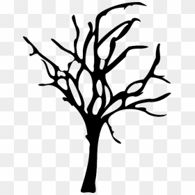 Forest Decline, Forest Dieback, Tree, Dead, Winter - Scary Tree Clipart, HD Png Download - dry tree branches png