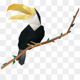 Woodpecker Tatoo Origami, HD Png Download - birds png photoshop