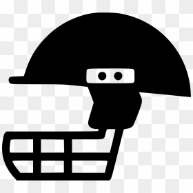 Sport Cricket Rugby Americanfootball Helmet - Cricket Helmet Icon Png, Transparent Png - cricket batsman clipart png