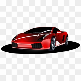 Red Sports Car Top View Png Icons - Car Happy Birthday Card, Transparent Png - sports car clipart side view png