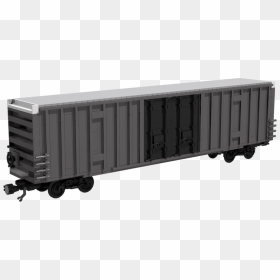Railroad Box Car Black White Png - Box Car Transparent, Png Download - iron box images png