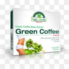 Green Coffee Premium - Pure Herbs Zielona Kawa Premium, HD Png Download - green coffee bean png