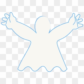 How To Draw Ghost - Illustration, HD Png Download - ghost hand png