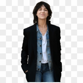 Charlotte Gainsbourg Smiling Clip Arts - Charlotte Gainsbourg Black Hair, HD Png Download - jeans button png