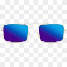 Reflection, HD Png Download - aviator sunglasses png blue