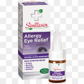 Allergy Eye Relief Eye Drops - Similasan Allergy Eye Relief Eye Drops, HD Png Download - eye drops png