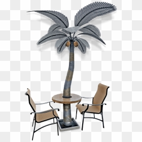 Bistro Table - Chair, HD Png Download - single coconut tree png