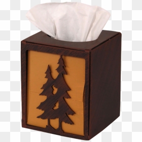 Iron Double Pine Tree Square Tissue Box Cover - Tissue Box Cover, HD Png Download - iron box images png