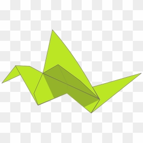 Origami Flying Bird Clipart - Origami Clip Art, HD Png Download - flying leaf png