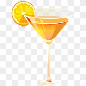Free Download High Quality Orange Juice Png Glass Image - Martini Glass, Transparent Png - orange juice glass png
