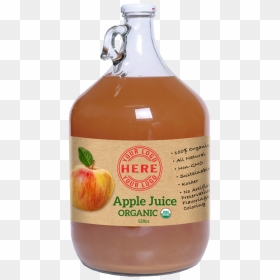 128oz Manzana Organic Apple Juice - Manzana Organic Apple Juice 128 Oz, HD Png Download - orange juice glass png