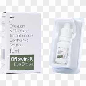 Oflowin-k Eye Drops - Label, HD Png Download - eye drops png