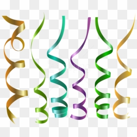 Download Ribbons Transparent Clipart - Clipart Curly, HD Png Download - ribbon background png